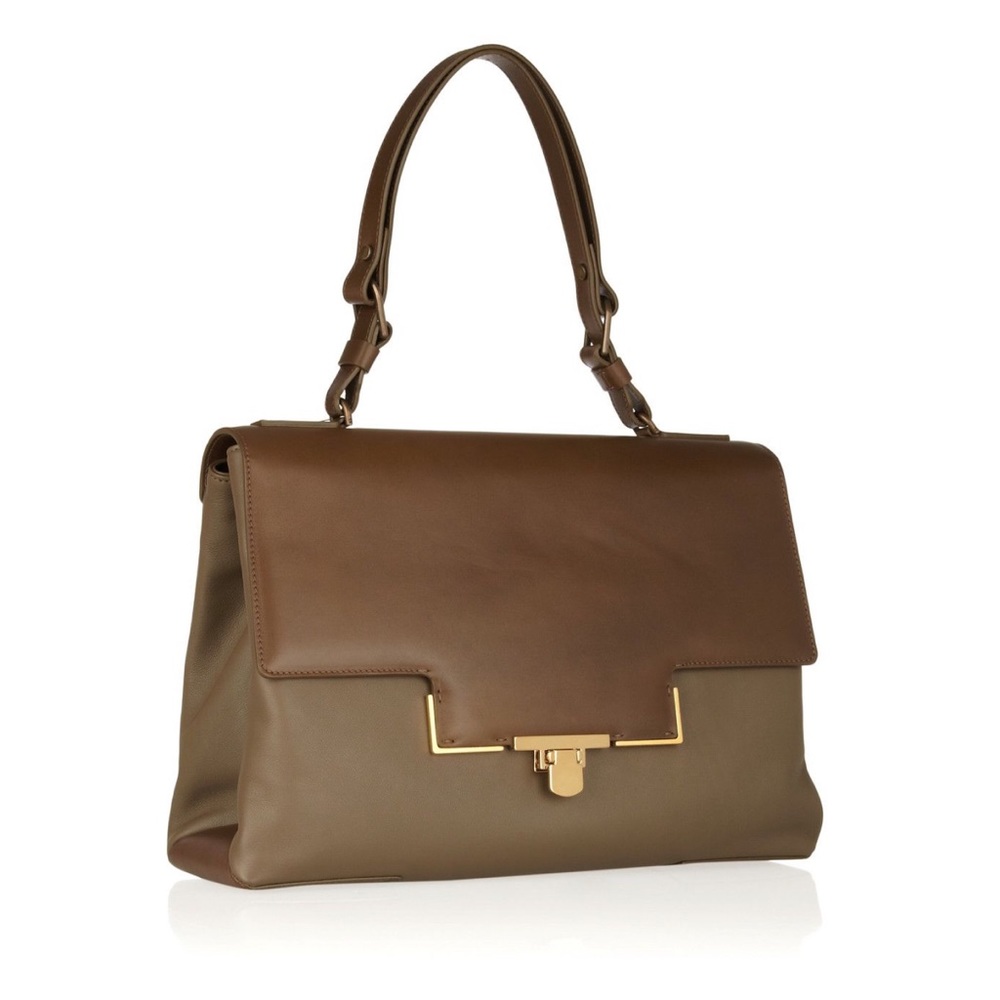 Lanvin | NWT Vintage Deadstock Miss Sartorial Calfskin Bag Taupe/Brown